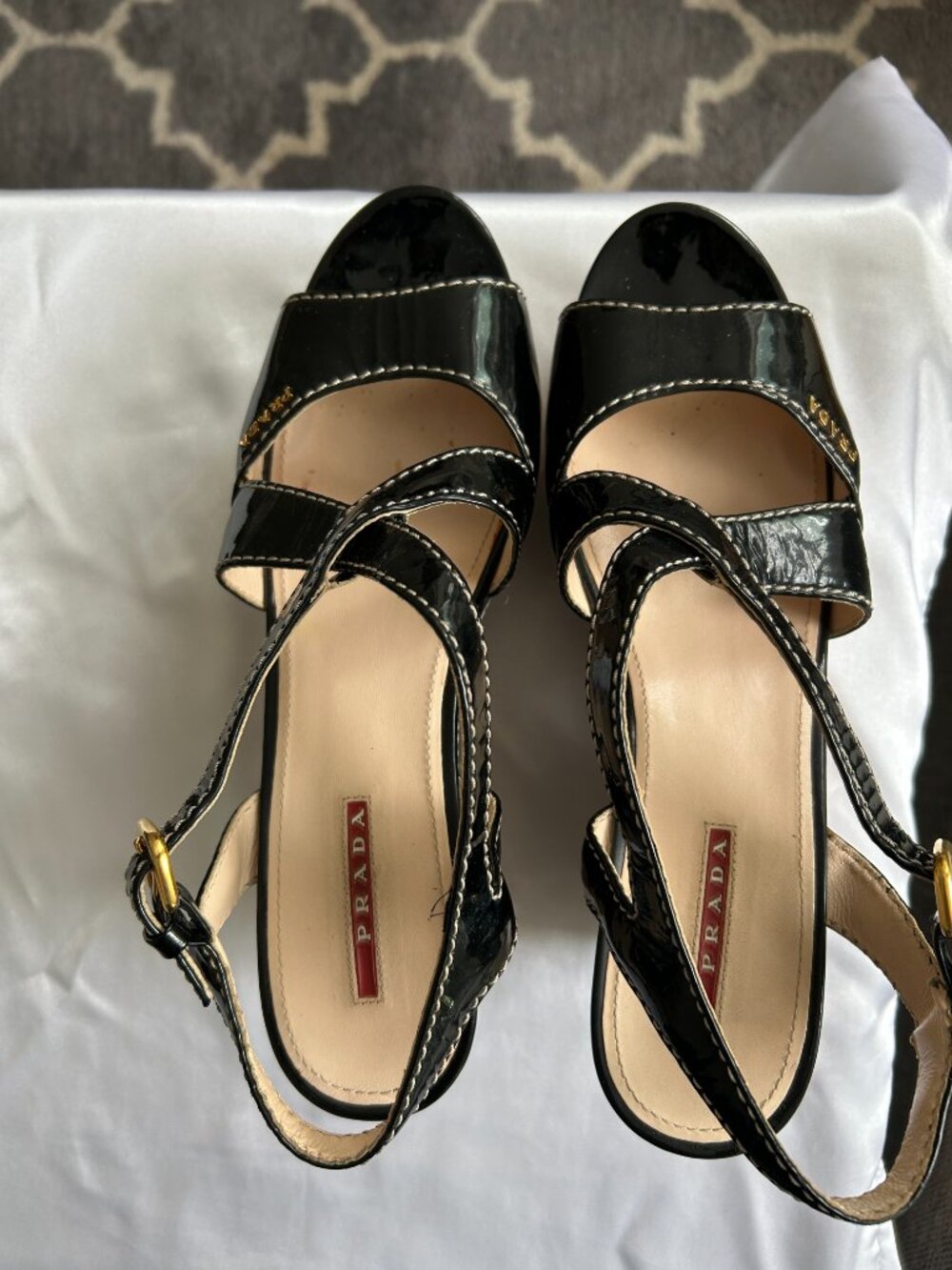 Vintage Prada Cork Platform Sandals – Size 40 – Like New - Picture 3 of 10